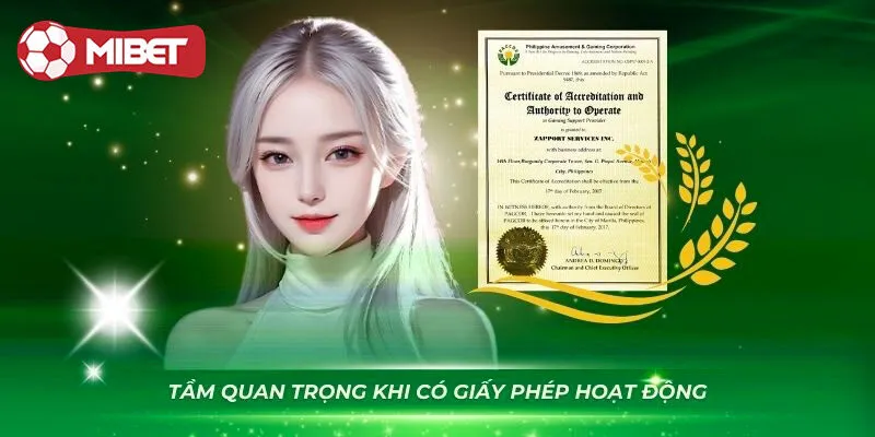 Tại sao nhà cái Mibet cần có giấy phép hoạt động?
